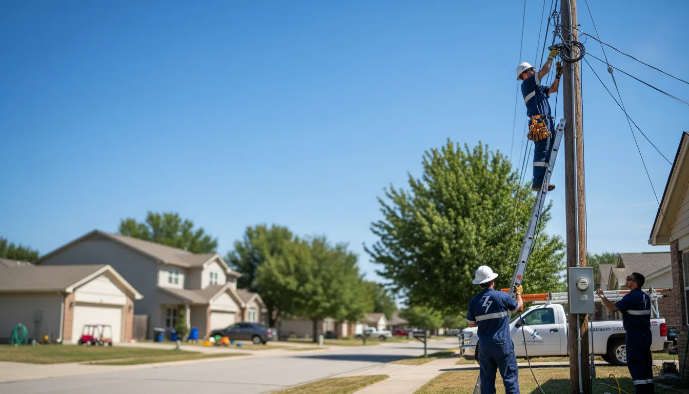 Residential electrician providing installation services in Saint Leo, FL